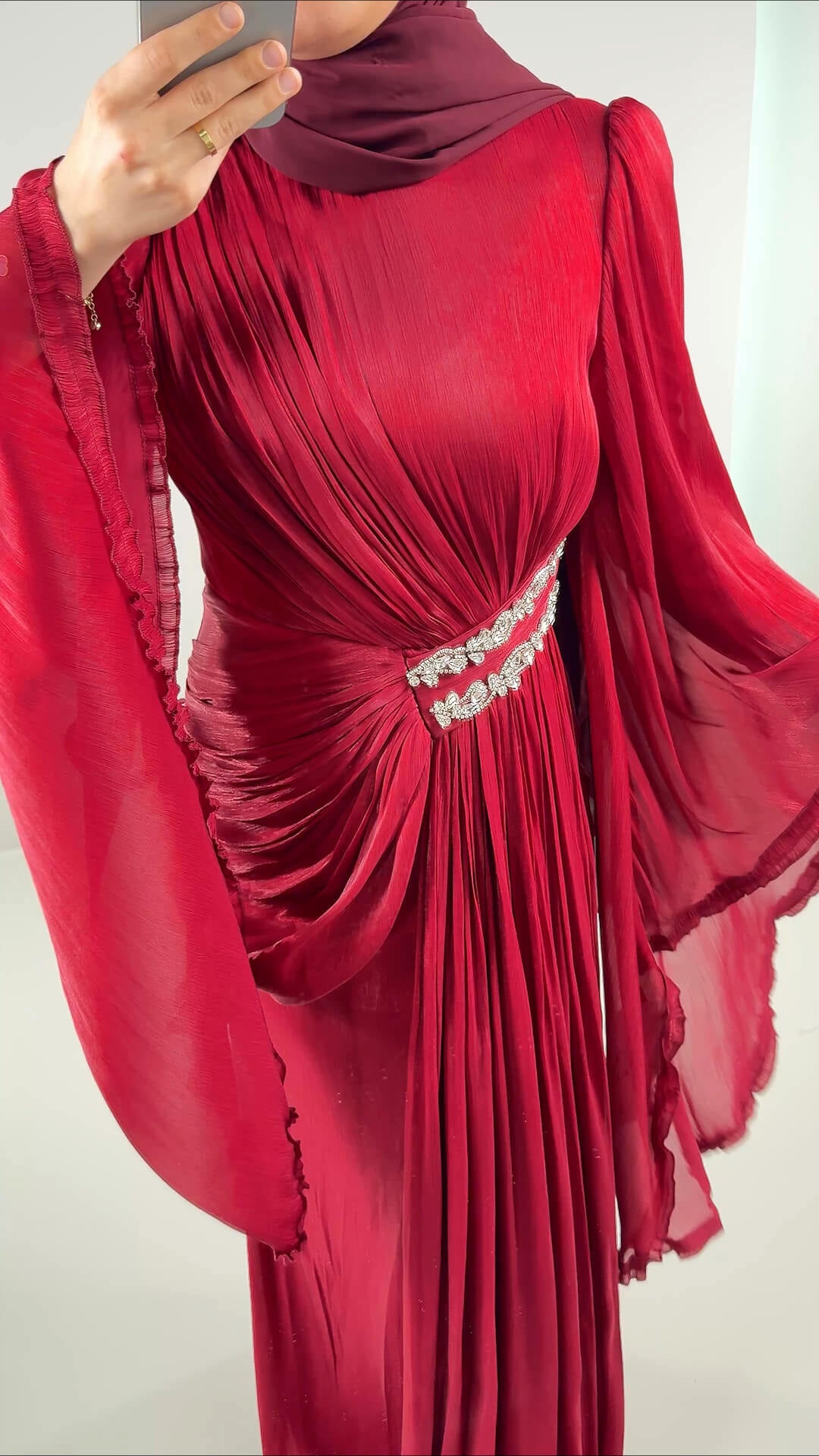 Asya Abendkleid Bordo