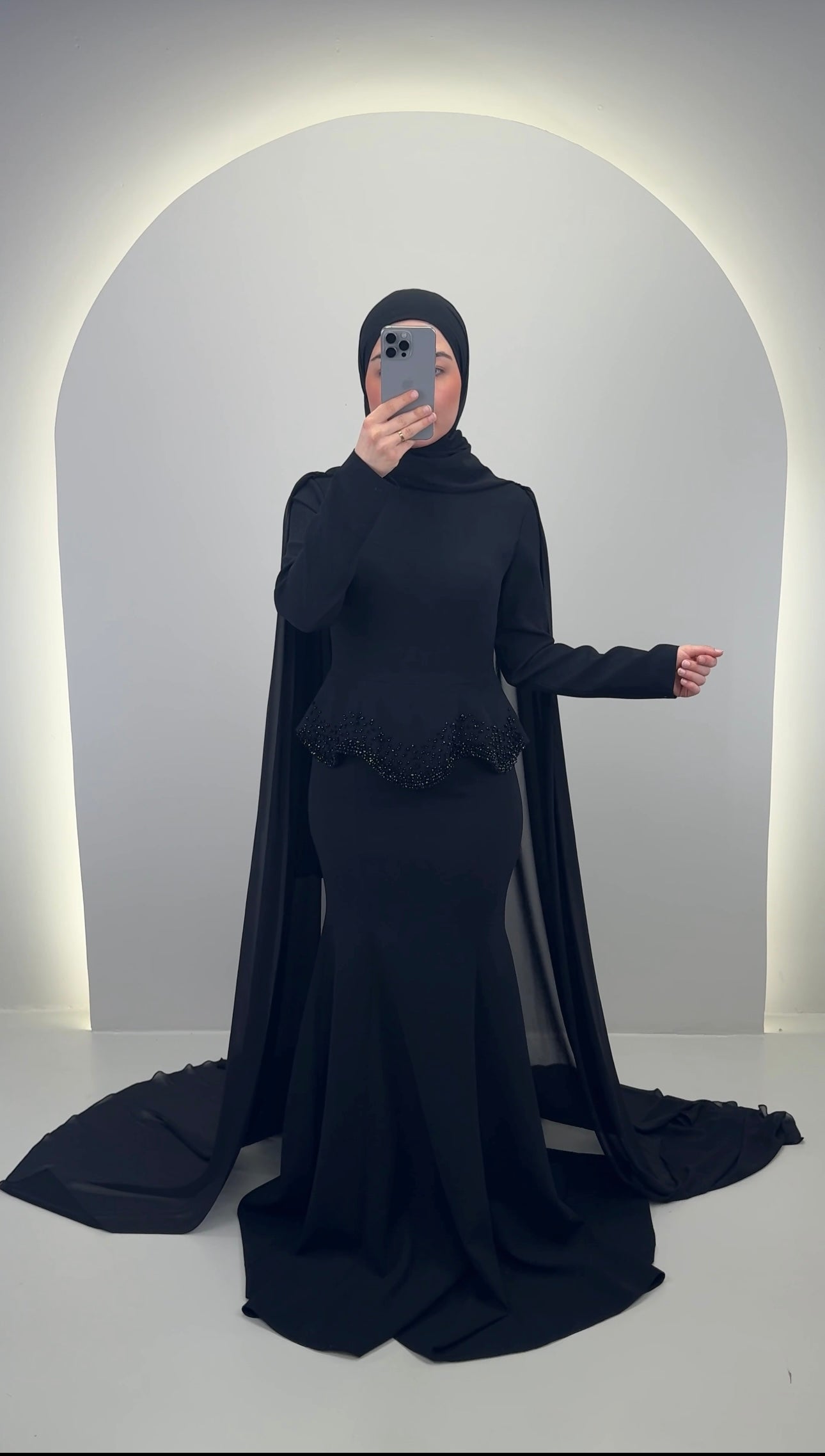 Simay Abendkleid Schwarz