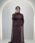 Liora Abendkleid Braun