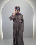 Lale Abendkleid Taupe