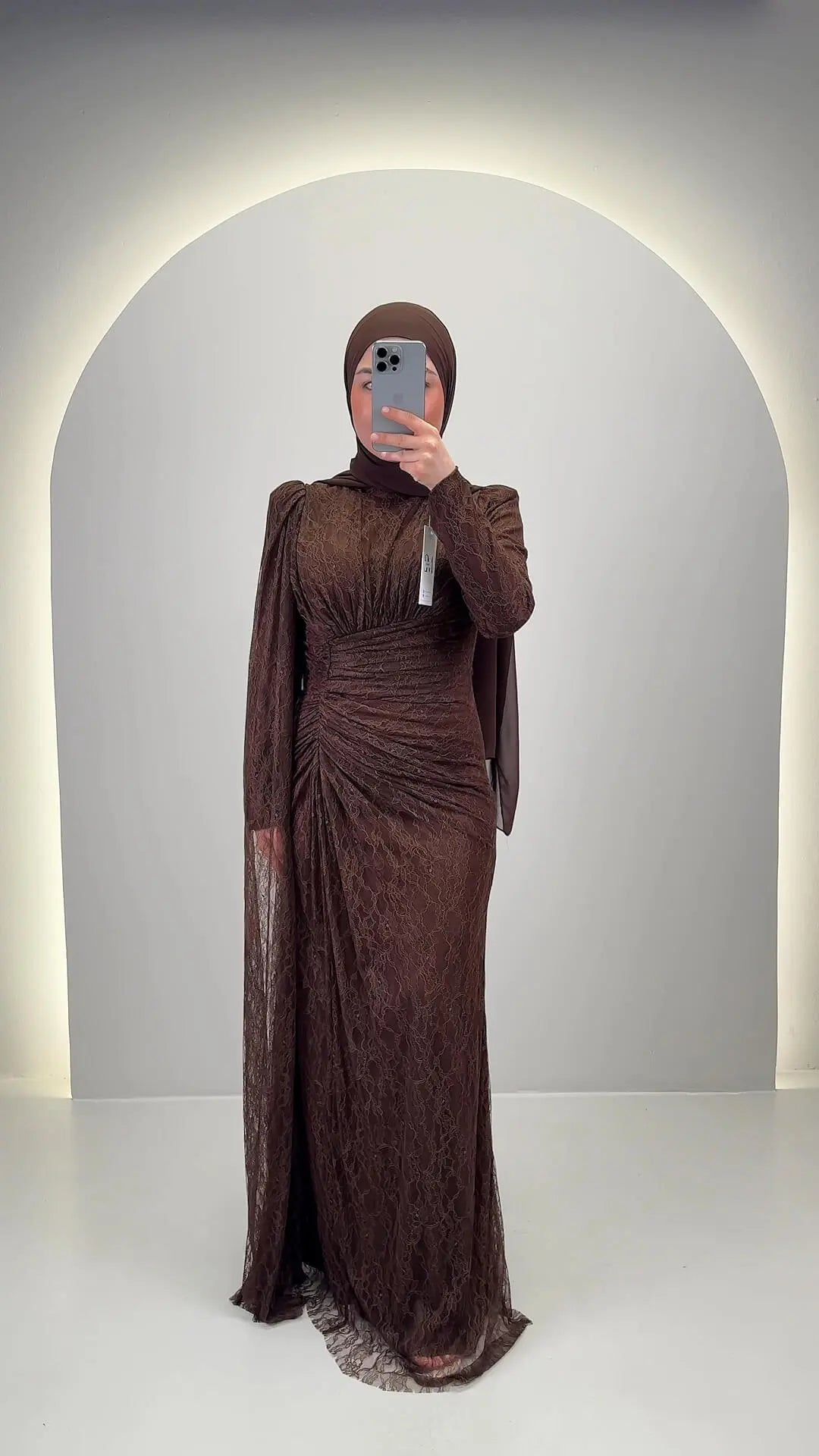 Asell Abendkleid Braun