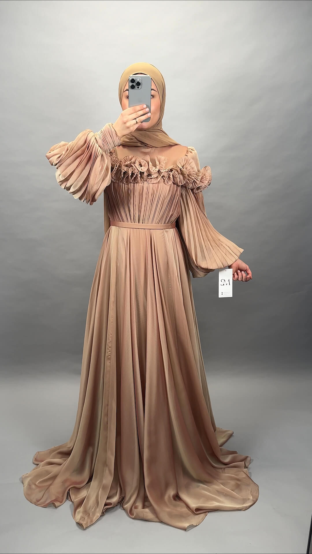 Bahar Abendkleid Bronze