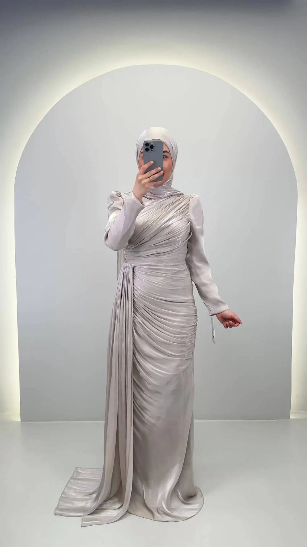 Leyla Abendkleid Beige