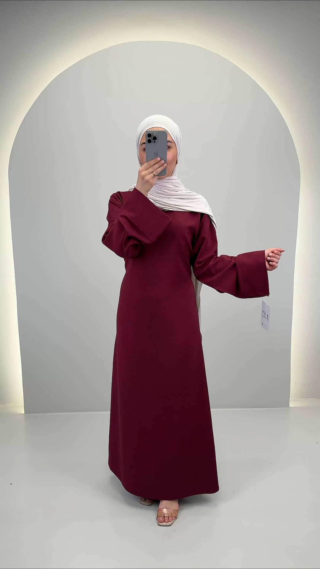 Classy Kleid Weinrot