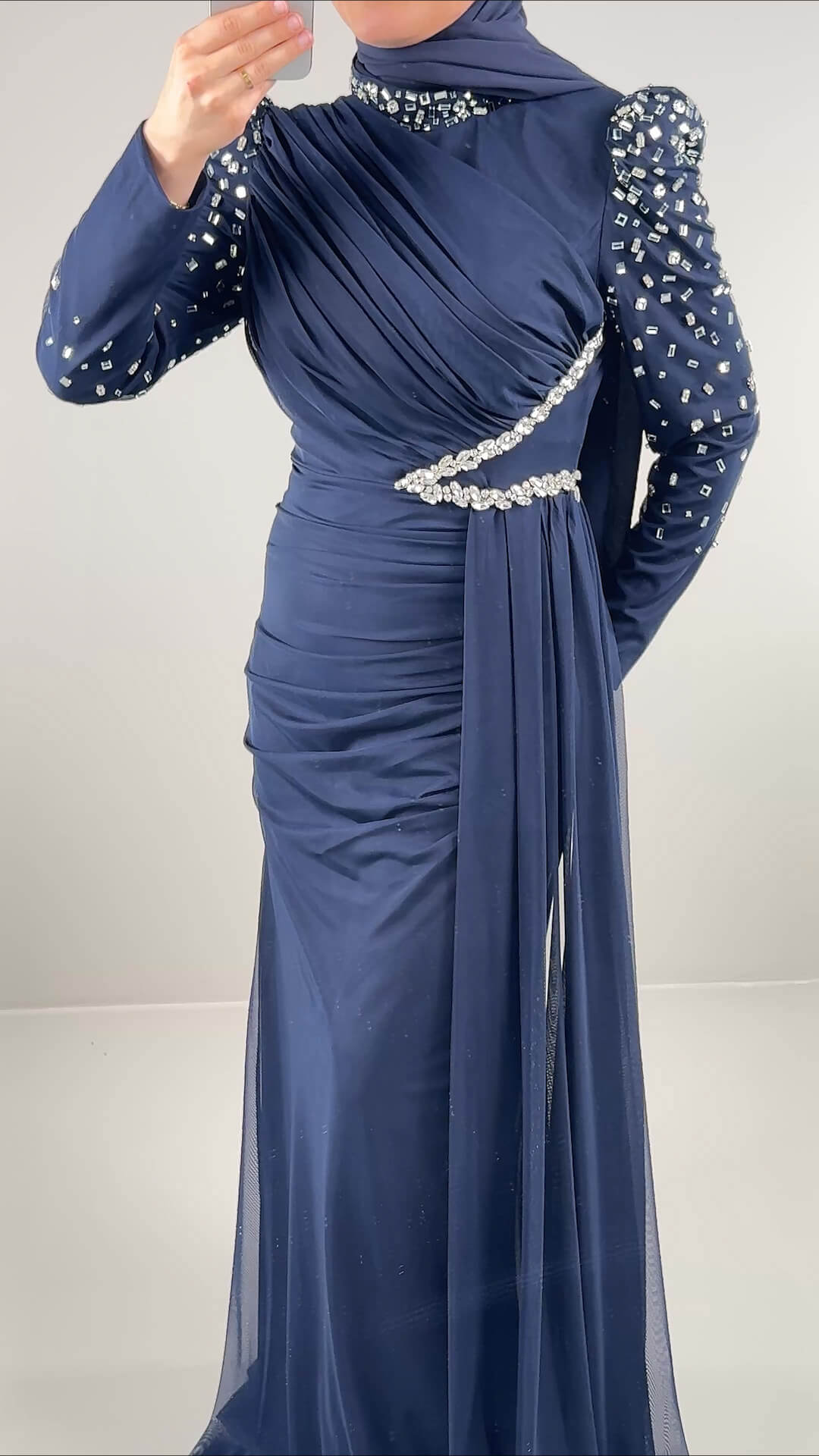 Efila Abendkleid Dunkelblau