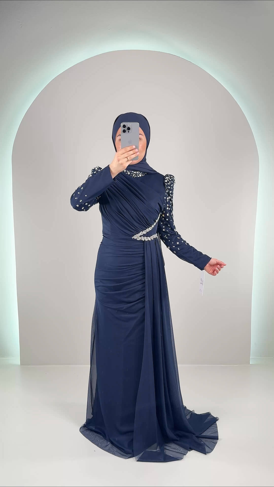 Efila Abendkleid Dunkelblau