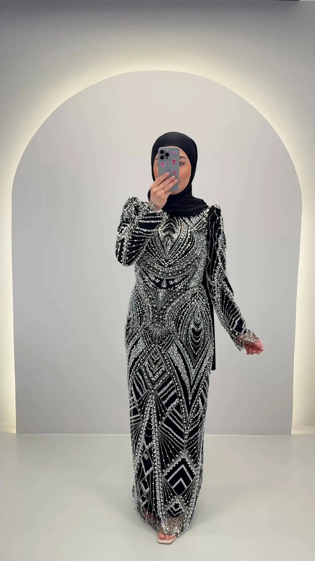 Huda Abendkleid Schwarz