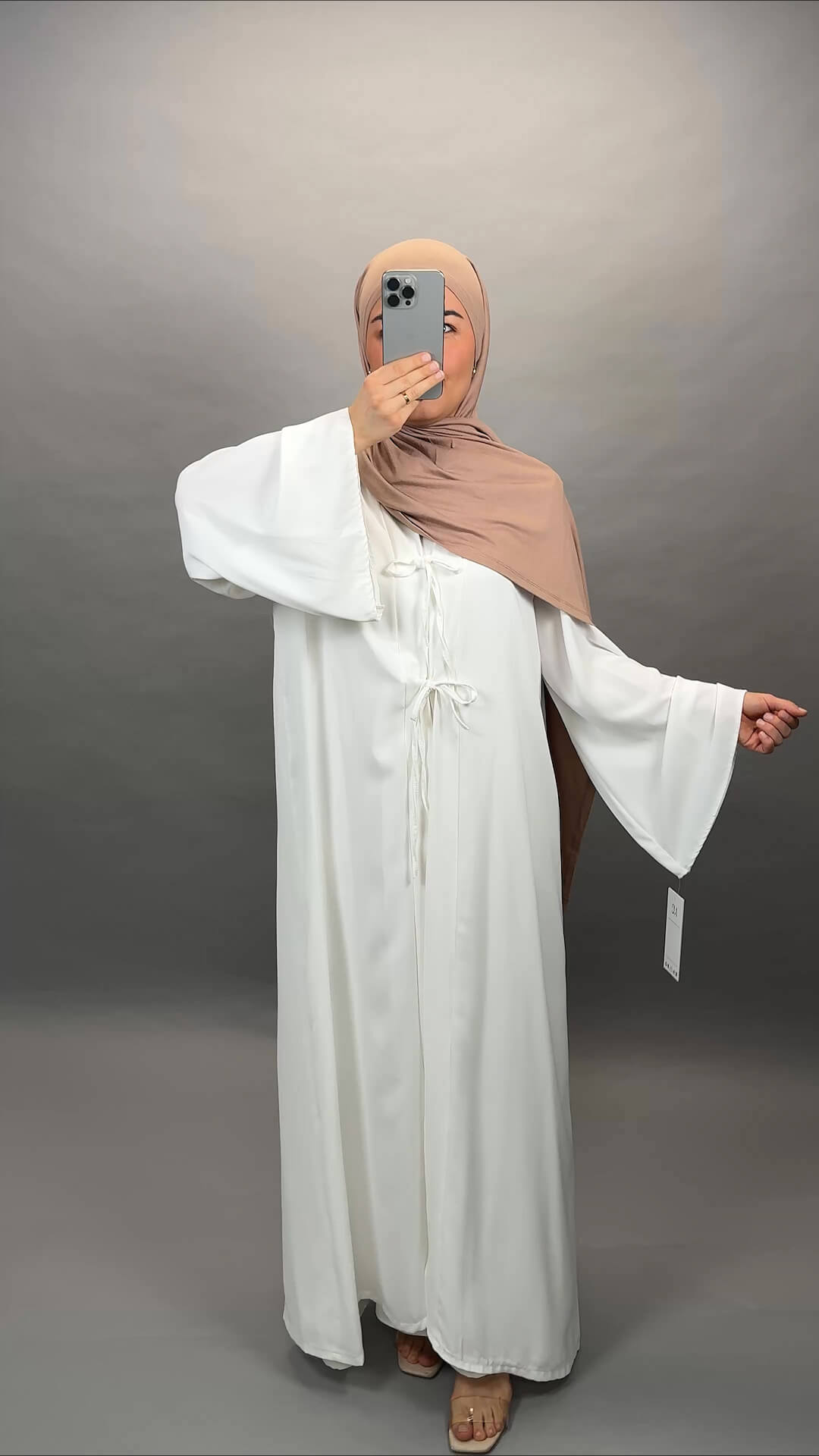 Ines Abaya 2-Teillig Weiß