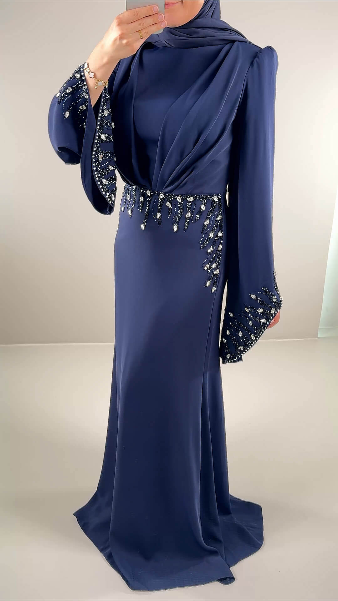 Maya evening dress dark blue