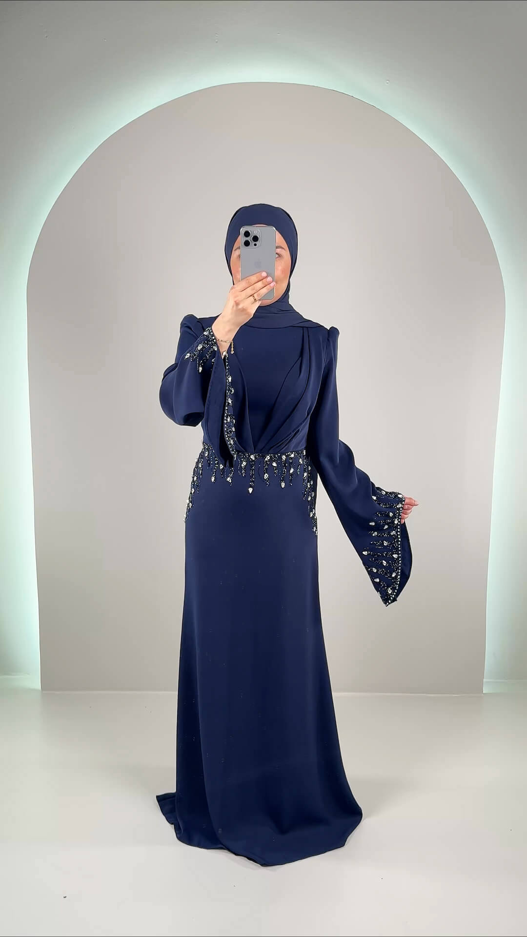 Maya evening dress dark blue