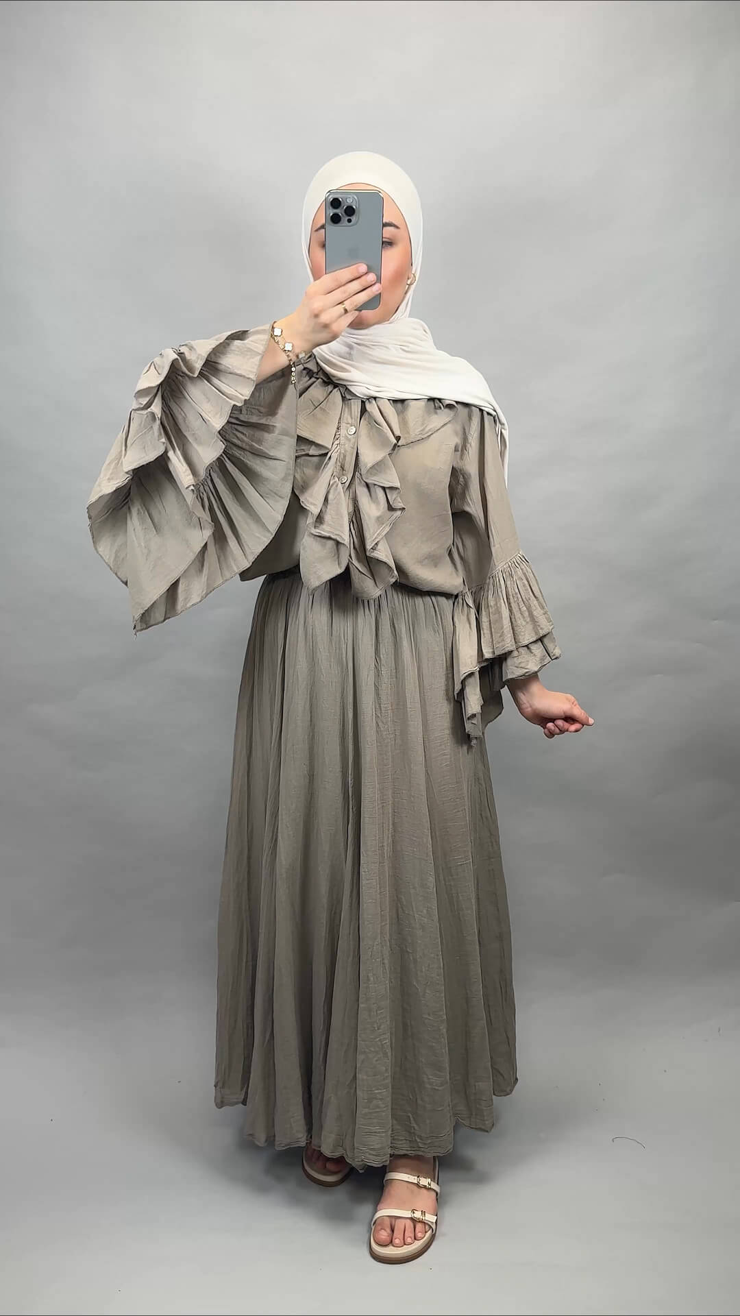 Mileya Oberteil Taupe