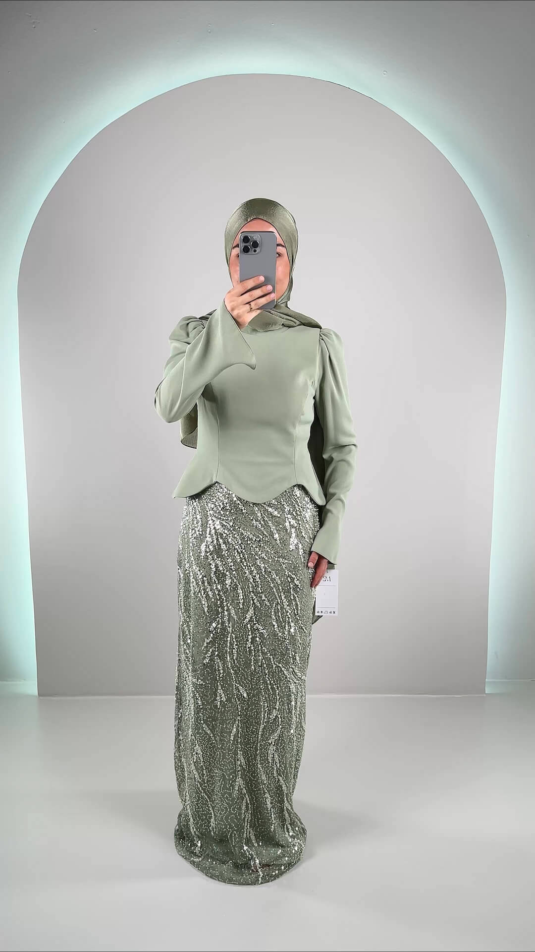 Hisra Abendkleid Mınt