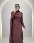 Nila Abendkleid Braun