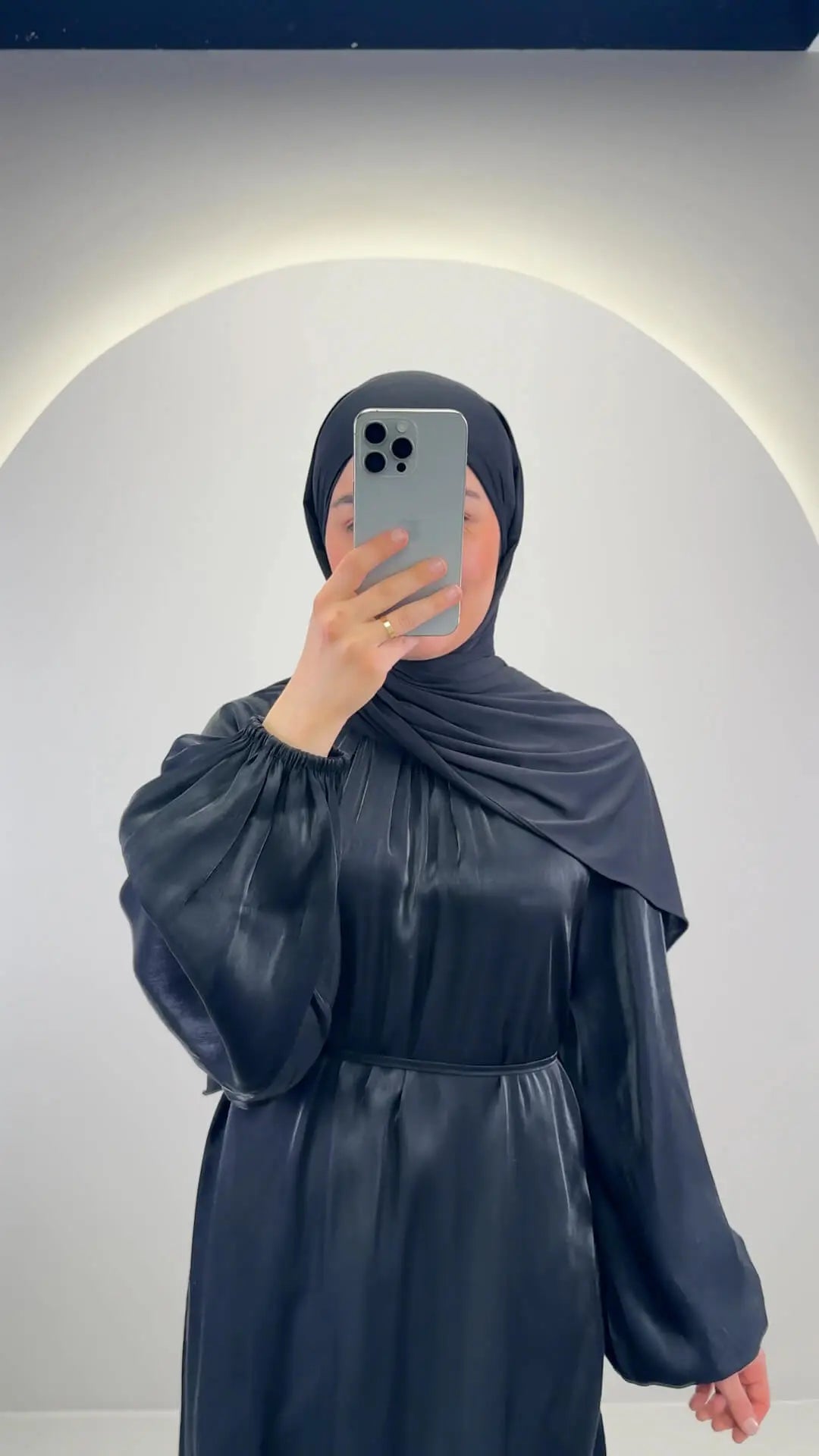 Simla Abaya Schwarz