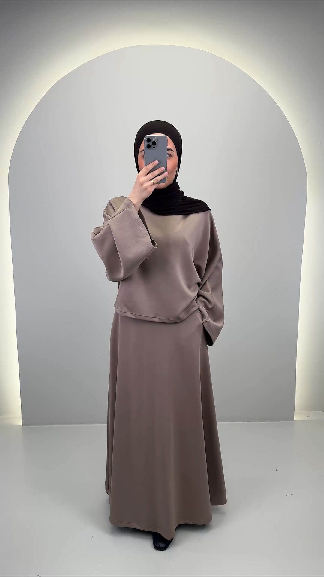 Asya Zweiteiler Taupe