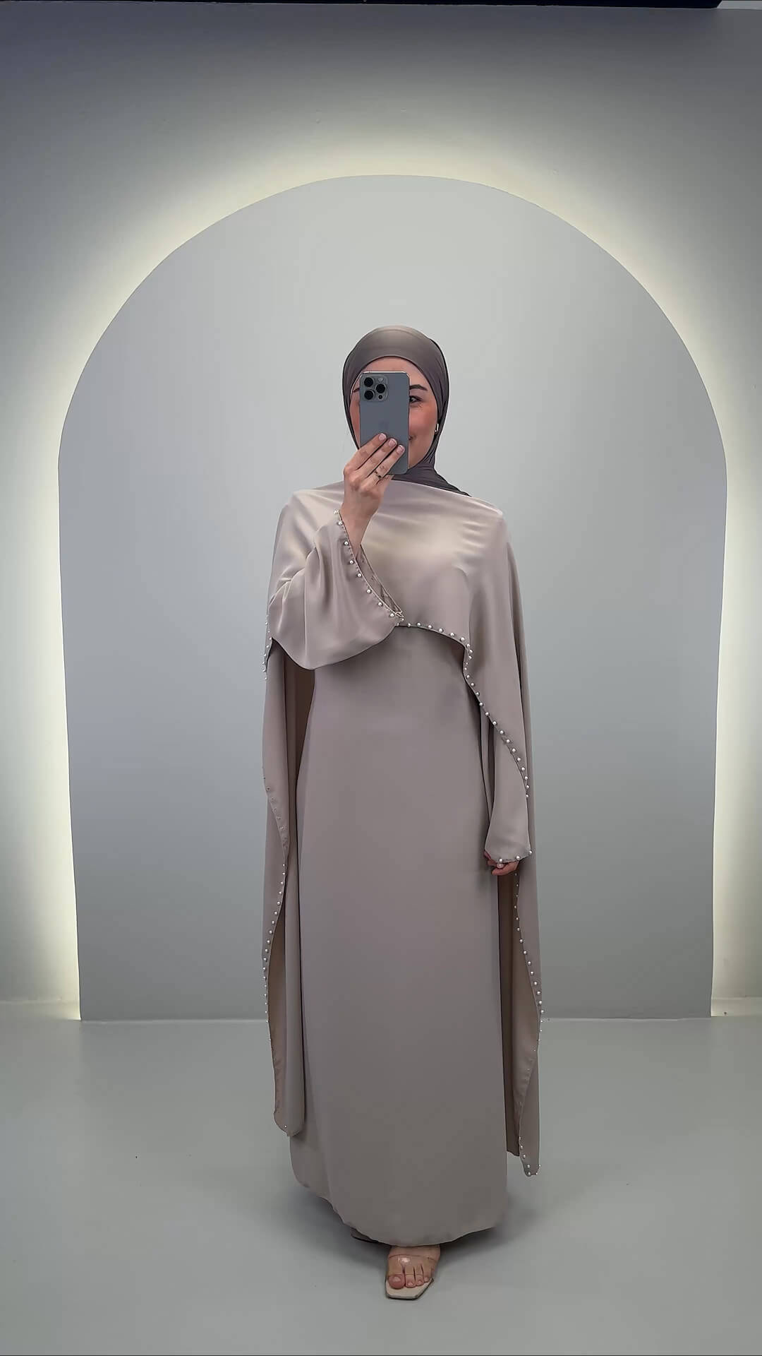 Zerafin Abendkleid Beige