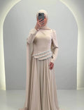 Seyla Abendkleid Beige