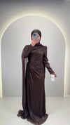 Arya Evening dress Brown 01