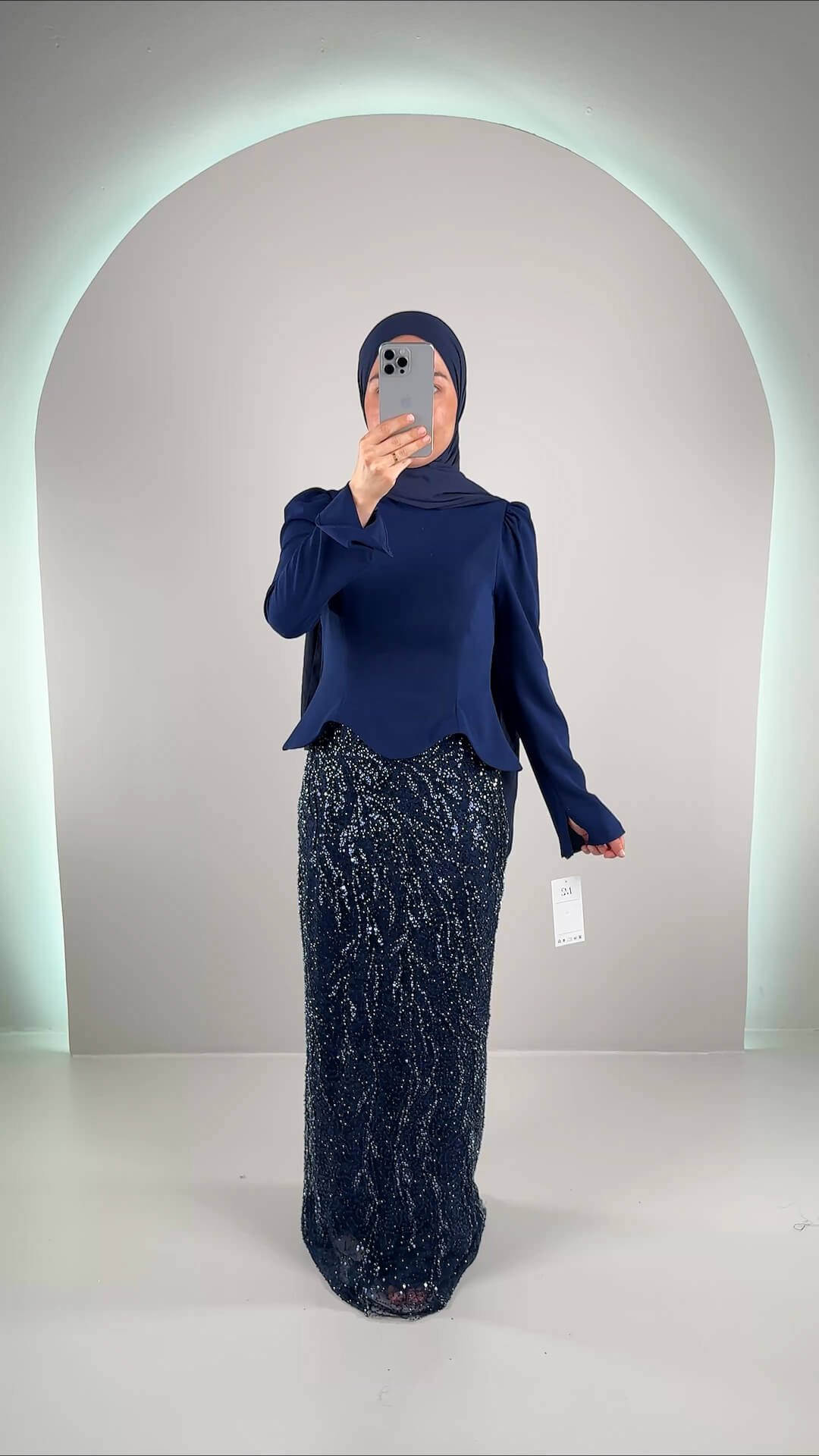 Hisra Abendkleid Dunkelblau