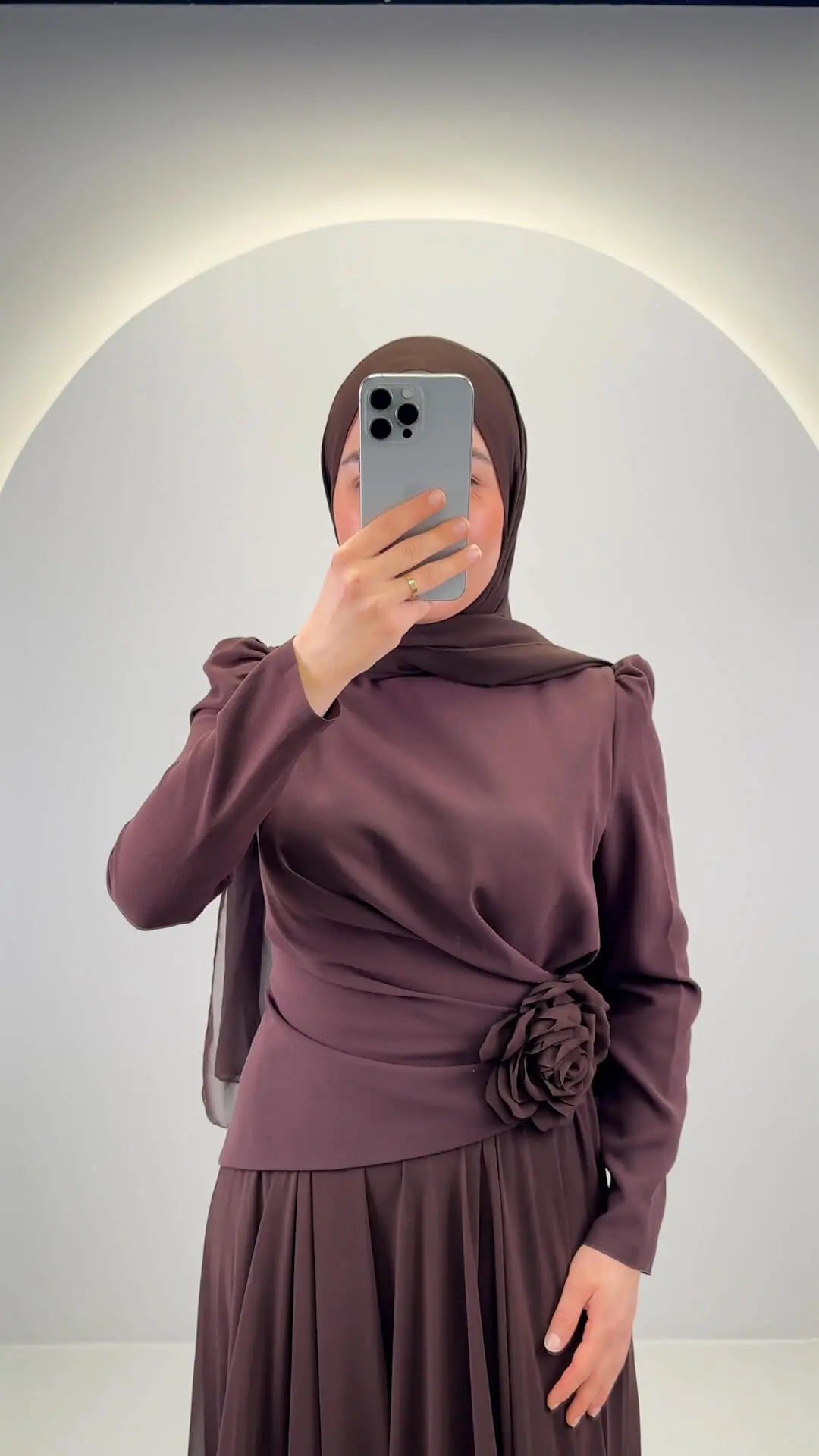 Noor Abendkleid Braun