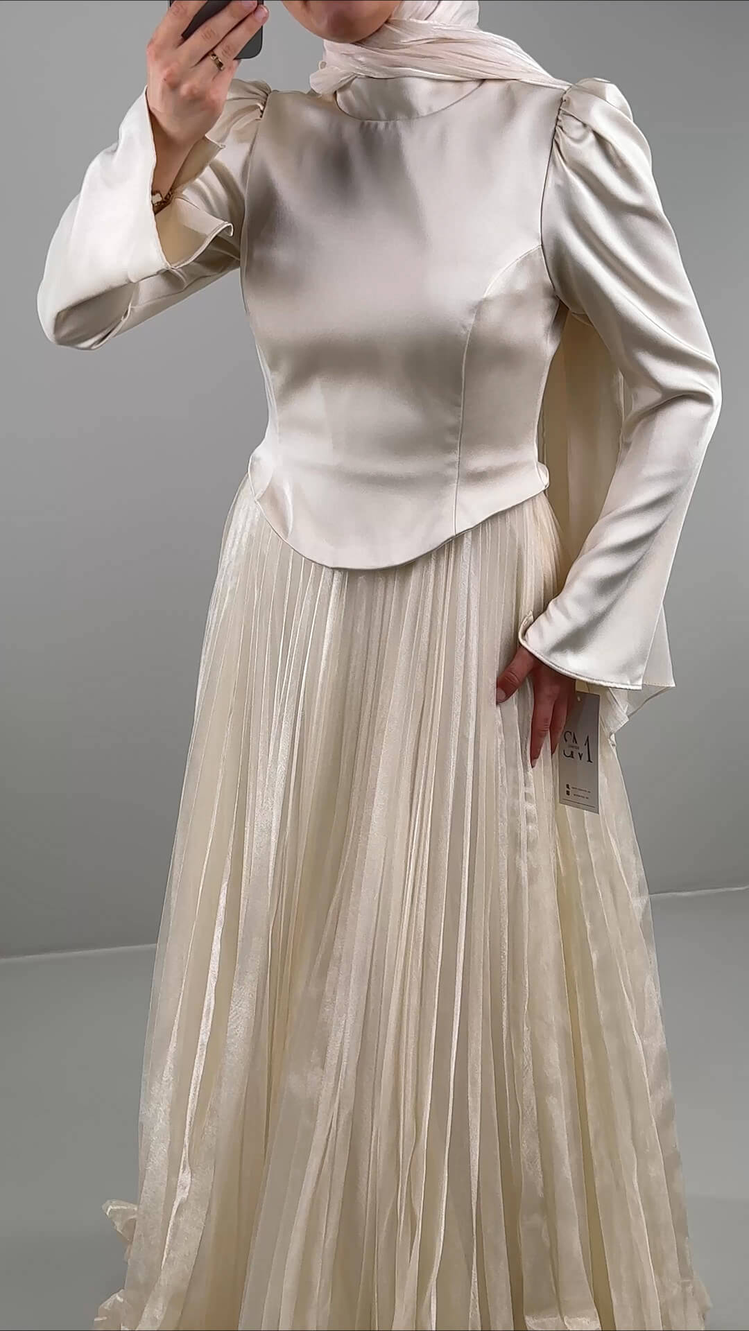 Avra Abendkleid Beige