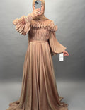 Bahar Abendkleid Bronze