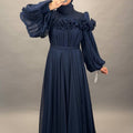 Bahar Abendkleid Dunkelblau