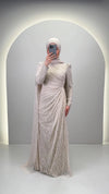 Mireya Abendkleid Beige