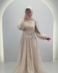 Elsa Abendkleid Beige