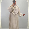 Hifaya Abaya Set mit Khimar Beige