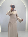 Aramiel Abendkleid Beige