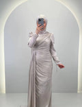 Leyla Abendkleid Beige