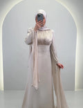 Yarenay Abendkleid Beige