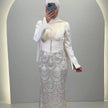 Beys Abendkleid Cremeweiß