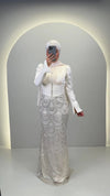 Beys Abendkleid Cremeweiß