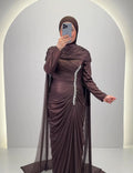 Velina Abendkleid Braun
