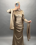 Ceyda Abendkleid Gold