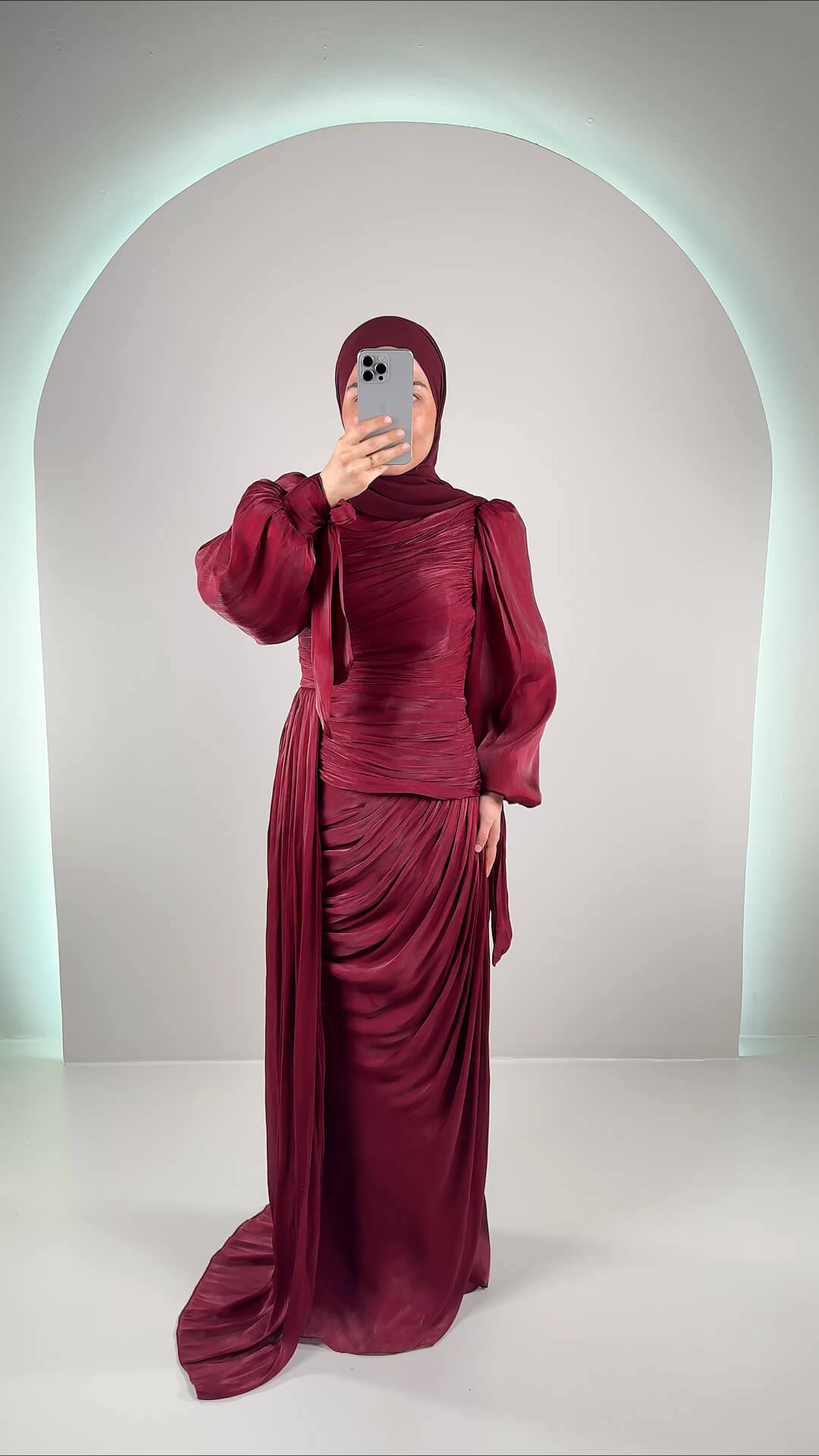 Dunja Abendkleid Weinrot