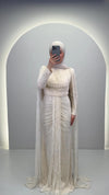Nirama Abendkleid Cremeweiß