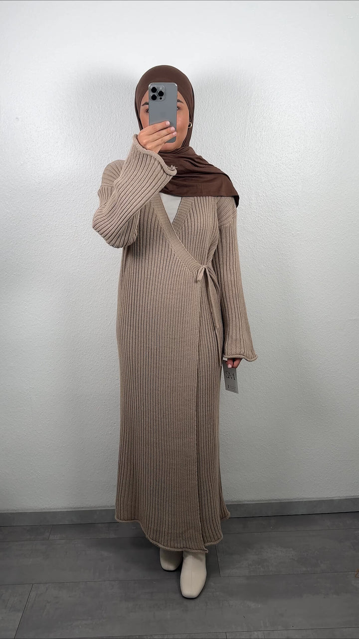 Ilay wrap dress beige