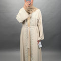 Inci Abaya Zweiteiler Beige