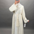 Inci Abaya Zweiteiler Weiß