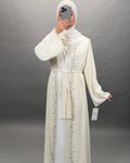 Inci Abaya Zweiteiler Weiß