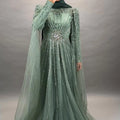 Irem Exklusive Abendkleid Mint