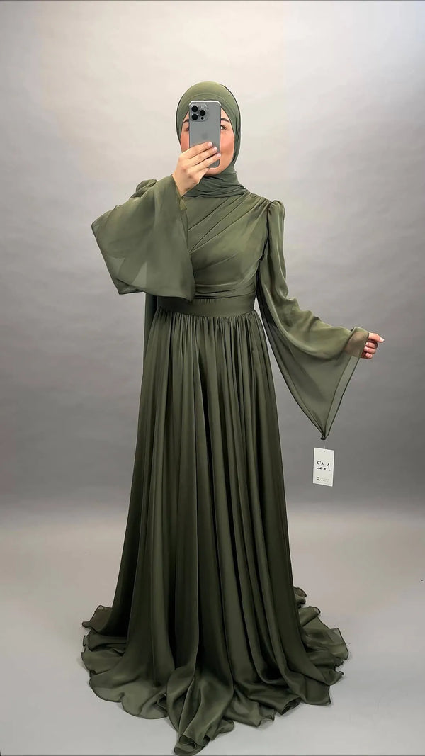 Medina Abendkleid Khaki - Semode