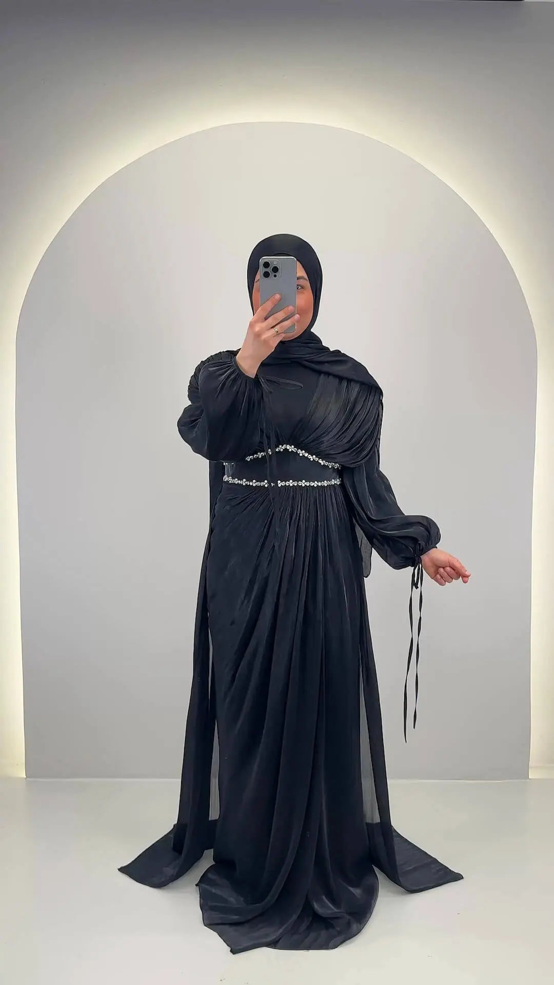 Meslina Abendkleid Schwarz