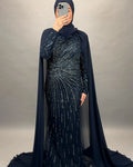 Meyra evening dress dark blue