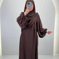 Misa Abaya Set with Khimar Brown