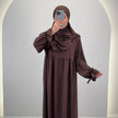 Mila Abaya Set with Khimar Brown