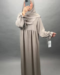 Mila Abaya Set mit Khimar Taupe